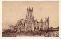 Cathedral St. John Divine New York City Postcard