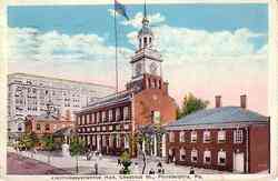 Independence Hall Chestnut St Postcard
