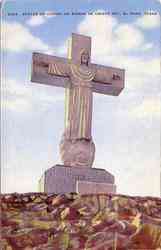 Statue of Christ Sierra De Cristo El Paso, TX Postcard Postcard