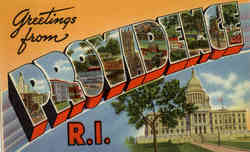 Greetings From Providence, Large Letter Postcard