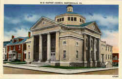 Baptist Church Postcard