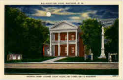 Henry County Court House Conferderate Monument Postcard