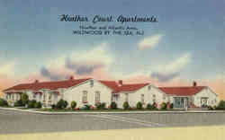 Heather Court Apartments Postcard