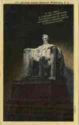 Abraham Lincoln Memorial Washington, DC Washington DC Postcard Postcard