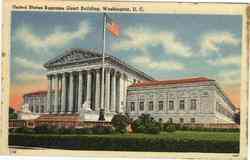 United States Supreme Court Building Postcard