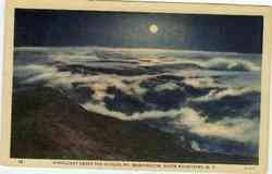 Moonlight Above the Clouds Mt. Washington White Mountains, NH Postcard Postcard
