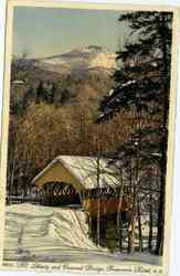 The Flume Covered Bridge Franconia Notch, NH Postcard Postcard