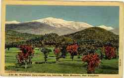 Mt. Washington Snow Capped Intervale, NH Postcard 