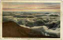 Sunrise Above the Clouds Mt Washington Postcard