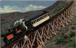 Jacob's Ladder Mt Washington Cog Railway Postcard