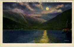 In the Glory of the Moonlight Echo Lake Postcard