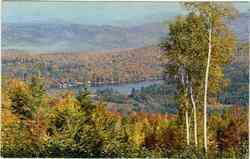 Streeter Pond Sugar Hill, NH Postcard 