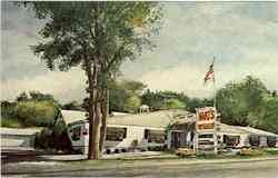 Hart's Turkey Farm Restaurant Postcard