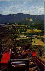 Moat Mountain from upper unit Mt Cranmore Skimobiles Postcard