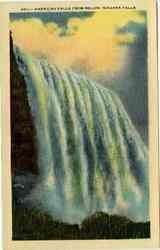 American Falls From Bellow Niagara Falls, NY Postcard Postcard