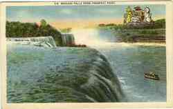 Niagra Falls from Prospect Point Niagara Falls, NY Postcard 