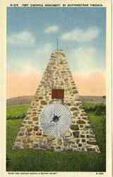 Fort Chiswell Monument Wytheville, VA Postcard Postcard