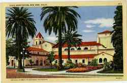 Civic Auditorium San Jose, CA Postcard Postcard
