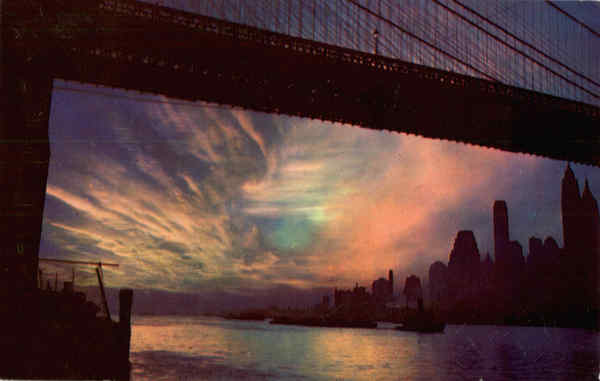 Sunrise over New York City