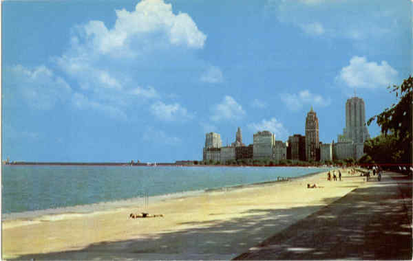 Skyline View of Chicago's Lake Shore Illinois
