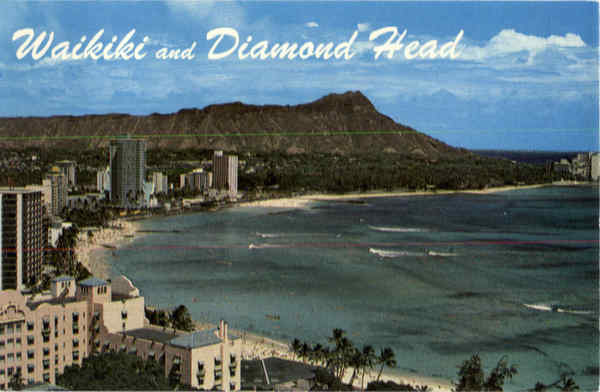 Waikiki and Diamond Head Waikiki Beach Hawaii