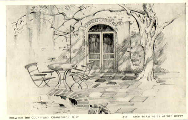 Brewton Inn Courtyard Charleston South Carolina