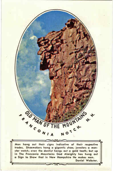 Old Man of the Mountains Franconia Notch New Hampshire