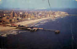 An aerial view of the famous World's Playground Postcard
