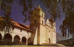 Mission Santa Barbara Postcard