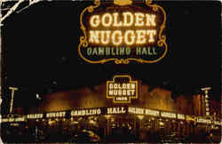 The Millon Dollar Golden Nugget Gambling Hall, Saloon and Restaurant Las vegas, NV Postcard Postcard