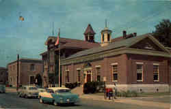 Post Office, City Buildings Winsted, CT Postcard 