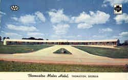 Thomaston Motor Hotel Georgia Postcard Postcard