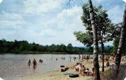 Beautiful Lake Crawford at Paradise Falls Pennsylvania Postcard Postcard
