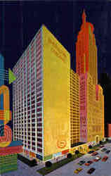 Sheraton-Chicago Hotel, North Michigan Avenue Postcard