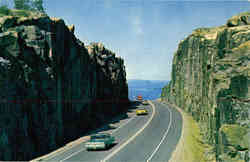 The Kama Rock cut on Trans Canada Highway Ontario Postcard Postcard