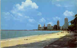 Skyline View of Chicago's Lake Shore Postcard