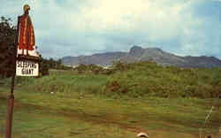 The Sleeping Giant, Island of Kauai Kapaa, HI Postcard Postcard