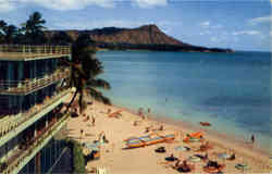 Waikiki Beach Hawaii Postcard Postcard