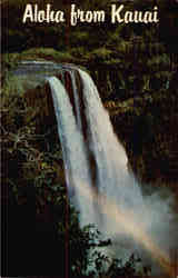 Wailua Falls Kaual, HI Postcard Postcard