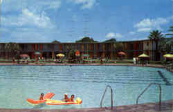 Shamrock-Hilton Hotel Pool showing the New Lanai Unit Houston, TX Postcard Postcard