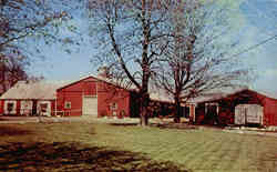 Red Barn Theater, Boston-Worcester Turnpike Postcard