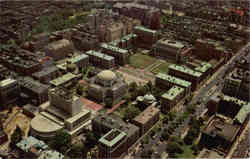 Aerial View of Columbia University Section Postcard