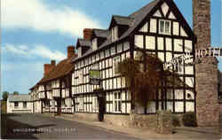 Unicorn Hotel Weobley, UK Postcard Postcard