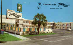 Panama City Trave Lodge, 900 Harrison Ave Florida Postcard Postcard