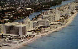 Miami Beach Hotels Postcard