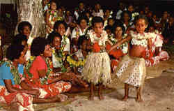 Young Dancers Fiji South Pacific Postcard Postcard