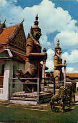 Wat Aroon Thonburi, Thailand Southeast Asia Postcard Postcard