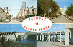 Saludos de Ciudad Acuna Postcard