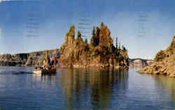 The Phantom Ship Crater Lake National Park, OR Postcard Postcard