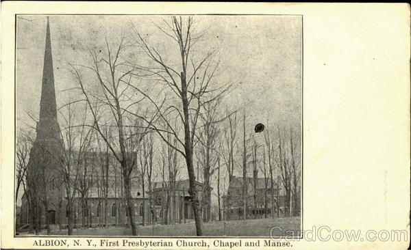 First Prebyterian Church, Chapel And Manse. Albion New York